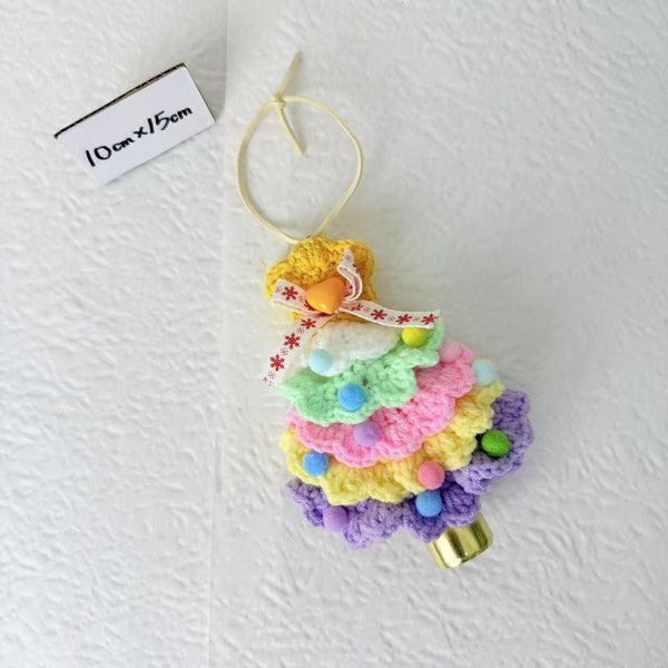 Rainbow Crochet Tree Charm