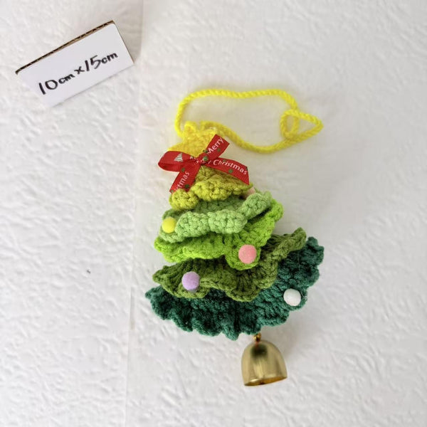 Green Crochet Tree Charm