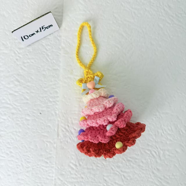 Pink & Purple Crochet Tree Charm