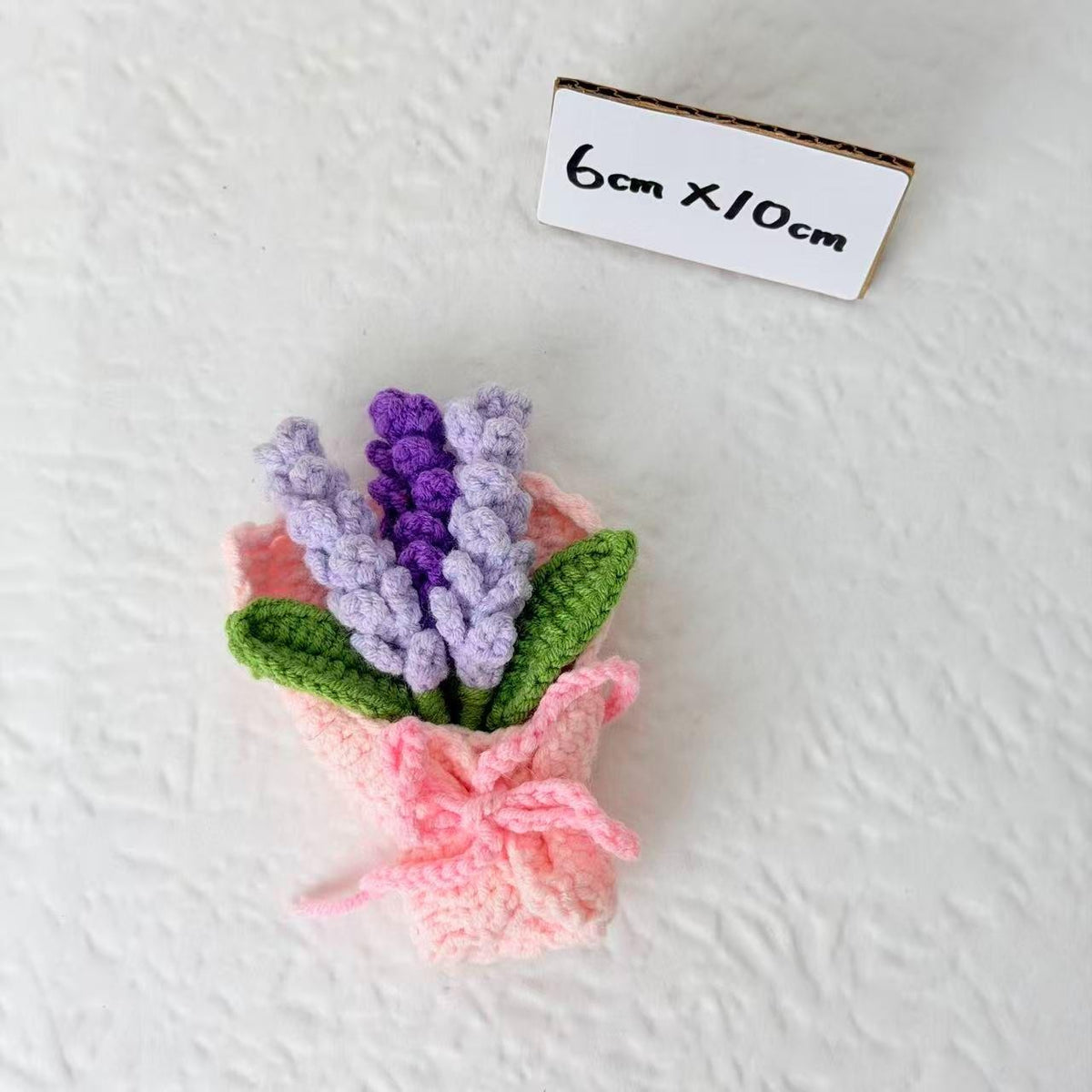 Purple Flower Mini Crochet Bouquet